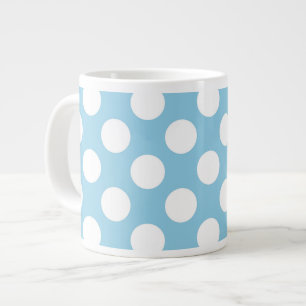 Blue Polka dots, Polka Dot Mönster, Dit, Dit, Dock Jumbo Mugg