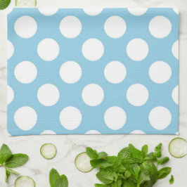 Blue Polka dots, Polka Dot Mönster, Dit, Dit, Dock Kökshandduk