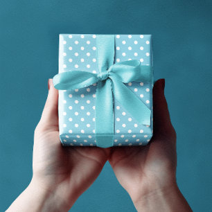 Blue Polka dots Presentpapper