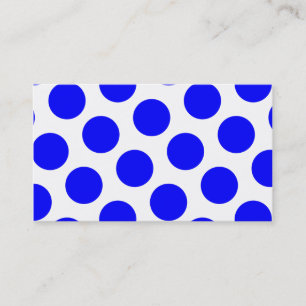 Blue Polka dots Visitkort