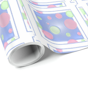 Blue Polkadot Box Presentpapper