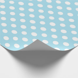 Blue Polkadot Modern Cute Pojke Presentpapper