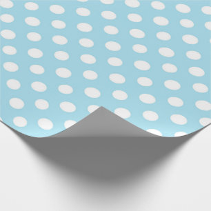 Blue Polkadot Modern Cute Pojke Presentpapper