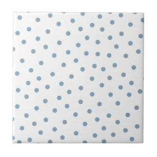 Blue Polkadot Mönster Kakelplatta