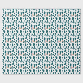 Blue polkadot orange pastel monogram man letter pa presentpapper