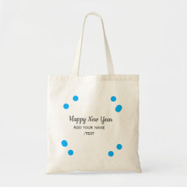 Blue polkadots happy new year add name messasimple tygkasse