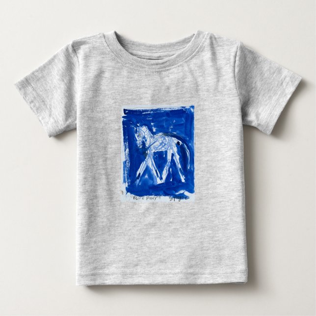 Blue Pony T Shirt (Framsida)