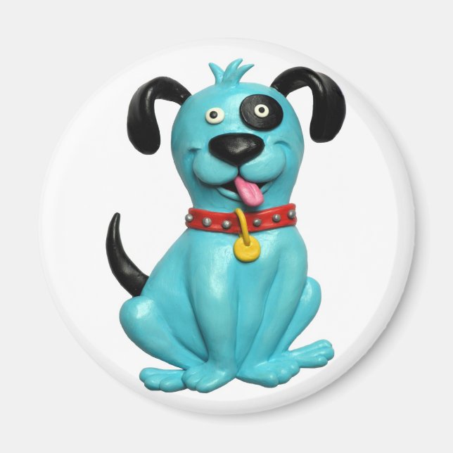 Blue Pooch Magnet (Framsidan)