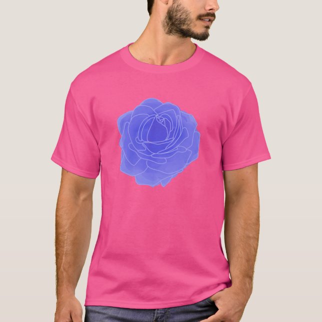 Blue Pop Art Ro T Shirt (Framsida)