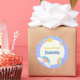 Blue Pop IT Runt Klistermärke