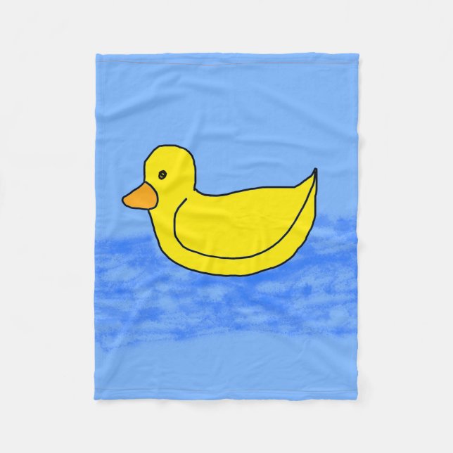 Blue Popcorn Anime Ducky Fleece Blanket (Framsidan)