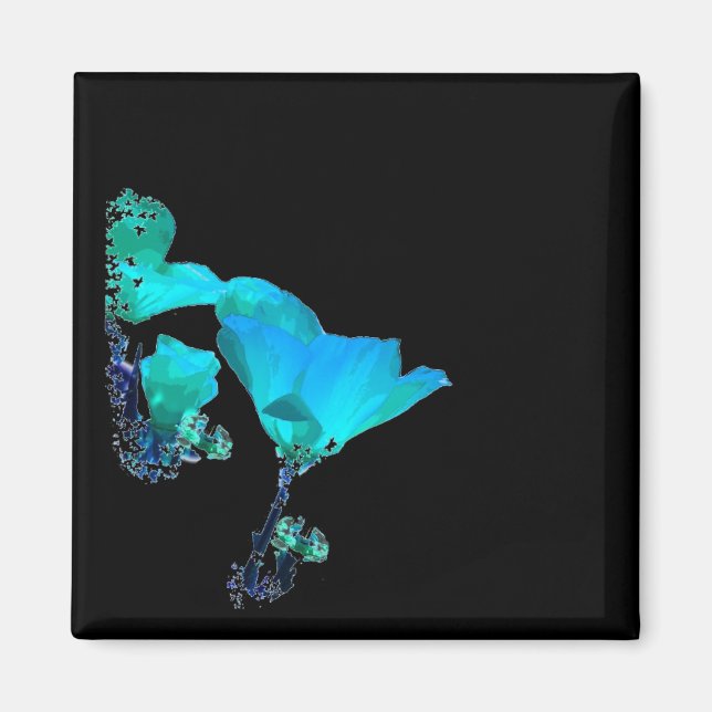 Blue Poppy Magnet (Framsidan)