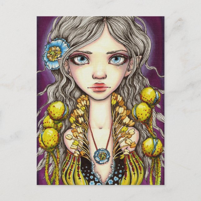 Blue Poppy Vykort (Framsida)