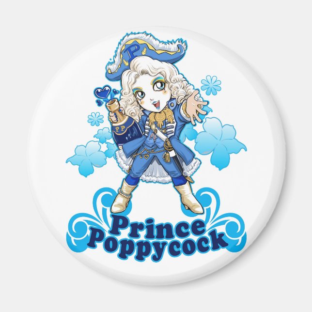 Blue Poppycock Magnet (Framsidan)