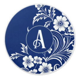 Blue Porcelain Bloom Knopp