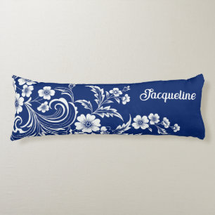 Blue Porcelain Bloom Kroppskudde