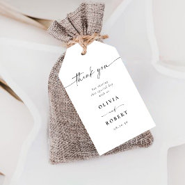 Blue Porcelain Bröllop Gift Märkres Presentetikett