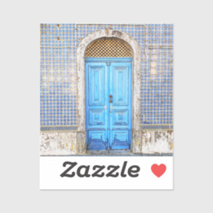 Blue Portugal Door Klistermärken