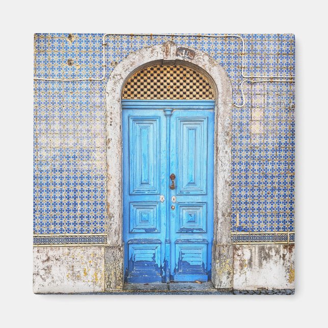 Blue Portugal Door Magnet (Framsidan)