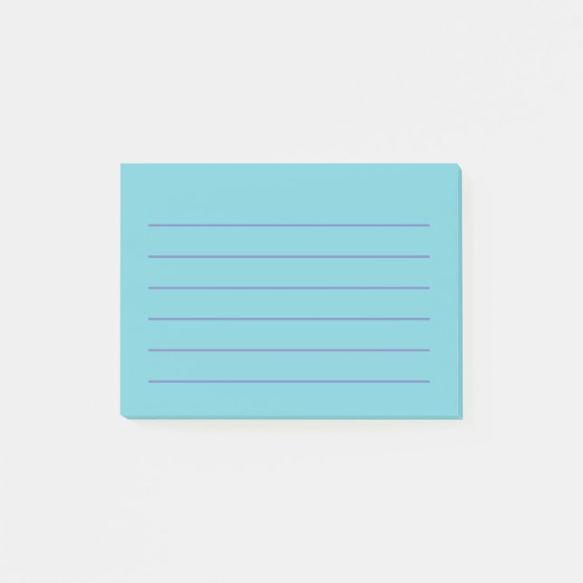 Blue Post it® Notes 4" x 3" Post-it Block (Framsida)