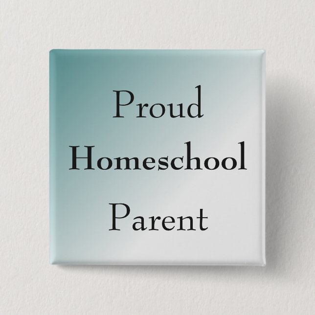 Blue Proud Homeschool Parent Knapp (Framsida)