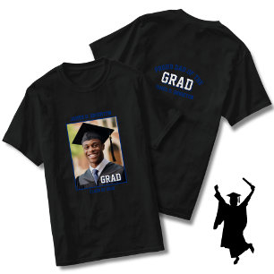 Blue Proud Pappa Photo Studenten T Shirt