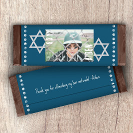 Blue Pub Mitzvah Budget Candy Pub Wrapper w/Stars Flygblad