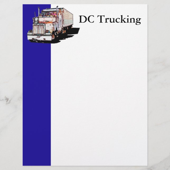 Blue Pub Trucking letterhead (Framsida)