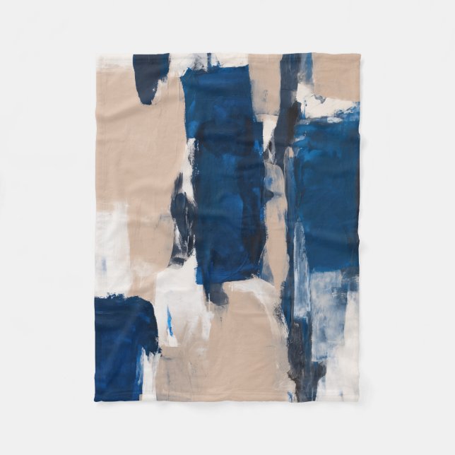 Blue Pulse of Stillness Fleecefilt (Framsidan)