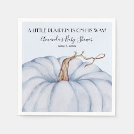 Blue Pumpkin Boy Shower Pappersservett