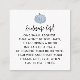 Blue Pumpkin Boy Shower Tilläggskort