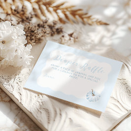 Blue Pumpkin Det är en pojk Modern Fall Baby Showe Tilläggskort