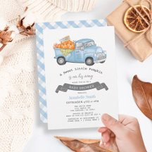 Blue Pumpkin Lastbil Gingham Boy Shower