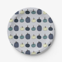 Blue Pumpkin Papper Tallrikar