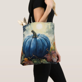 Blue Pumpkin - Tote bags Tygkasse