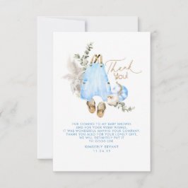 Blue Pumpkins Baby Shower Little Tack Kort