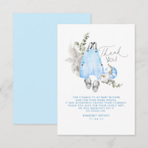 Blue Pumpkins Baby Shower Little Tack Kort