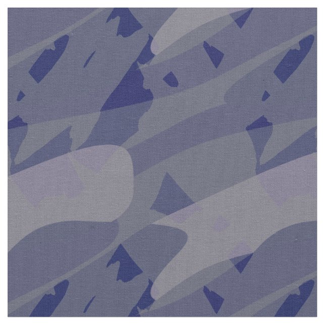 Blue Purple camo abstract Tyg (Närbild)