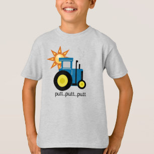Blue Putt Putt Tractor Tröja