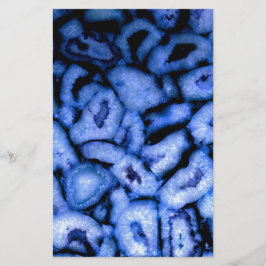 Blue Quartz Agate Geodes Brevpapper