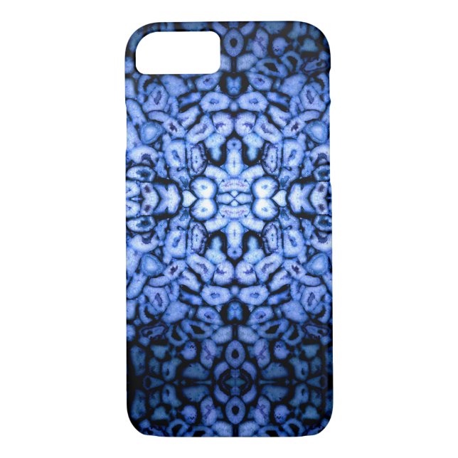 Blue Quartz Agate Geodes Case-Mate iPhone Skal (Baksida)