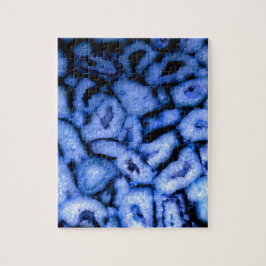 Blue Quartz Agate Geodes Pussel