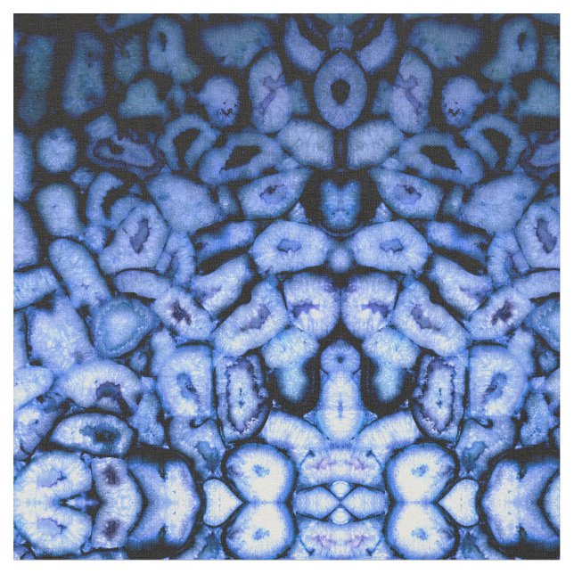 Blue Quartz Agate Geodes Tyg (Närbild)