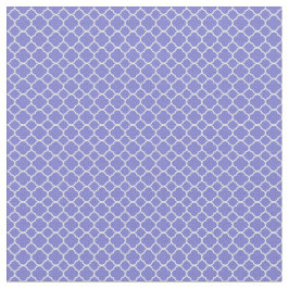 Blue Quatrefoil Geometric Mönster Tyg