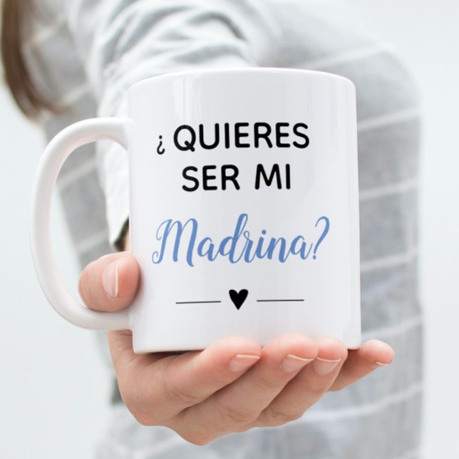 Blue Quieres Ser Mi Madrina Godmor Frieri Kaffemugg (Skapare uppladdad)