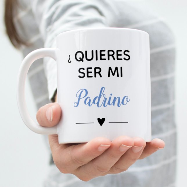 Blue Quieres Ser Mi Padrino Godfather Frieri Kaffemugg (Skapare uppladdad)