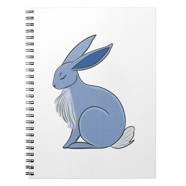 Blue Rabbit Anteckningsbok (Framsidan)