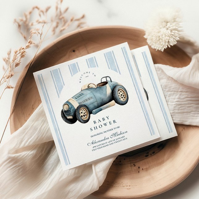 Blue Racer Baby Shower Pappersservett (Skapare uppladdad)