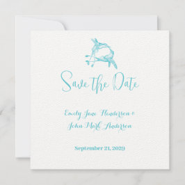 Blue Radiance Hummingbird Kiss Love Bird Bröllop Inbjudningar