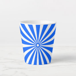 Blue Radiant Burst Mug – Bold Geometric Sunshine 